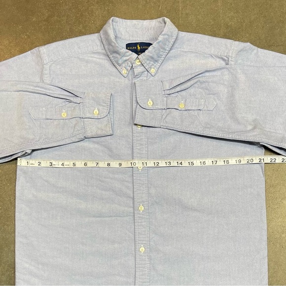 Polo Ralph Lauren Flesh Pony Chambray Button Down Long Sleeve Shirt - Picture 5 of 8